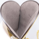 FENDI Olock Phone Holder Shoulder Pouch Leather Gold Auth 196474A-17