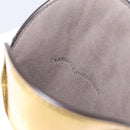 FENDI Olock Phone Holder Shoulder Pouch Leather Gold Auth 196474A-18