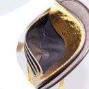 FENDI Olock Phone Holder Shoulder Pouch Leather Gold Auth 196474A-19
