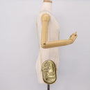 FENDI Olock Phone Holder Shoulder Pouch Leather Gold Auth 196474A-20