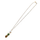 Miu Miu Necklace Metal Gold Tone Auth 196475V-2