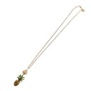 Miu Miu Necklace Metal Gold Tone Auth 196475V-8
