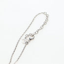 CHANEL COCO Mark Necklace Metal Silver CC Auth 196476SAM-11