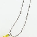 CHANEL COCO Mark Necklace Metal Silver CC Auth 196476SAM-5