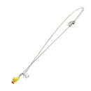 CHANEL COCO Mark Necklace Metal Silver CC Auth 196476SAM-8