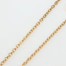 CHANEL COCO Mark Necklace Metal Gold Tone CC Auth 196477SAM-10