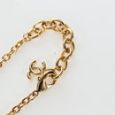 CHANEL COCO Mark Necklace Metal Gold Tone CC Auth 196477SAM-11