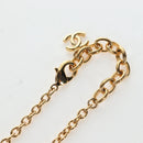 CHANEL COCO Mark Necklace Metal Gold Tone CC Auth 196477SAM-6