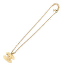 CHANEL COCO Mark Necklace Metal Gold Tone CC Auth 196477SAM-7