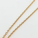 CHANEL COCO Mark Necklace Metal Gold Tone CC Auth 196477SAM-9