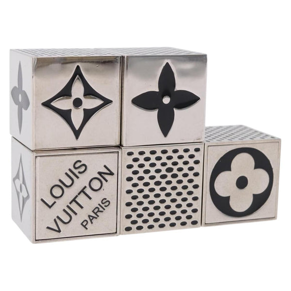 LOUIS VUITTON LV Cube Game Object Metal Silver M99454 LV Auth 196478