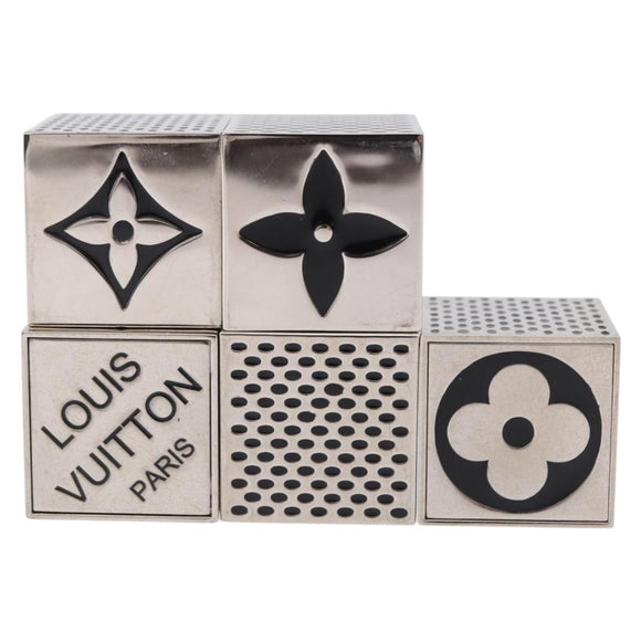 LOUIS VUITTON LV Cube Game Object Metal Silver M99454 LV Auth 196478
