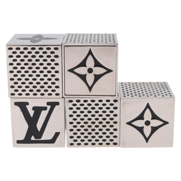 LOUIS VUITTON LV Cube Game Object Metal Silver M99454 LV Auth 196478