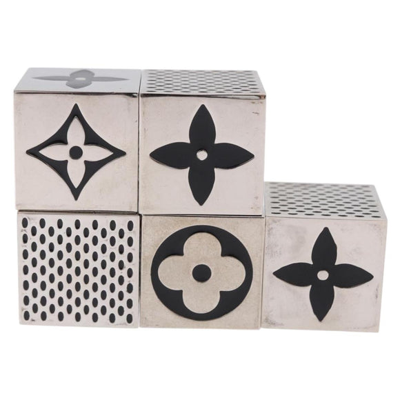 LOUIS VUITTON LV Cube Game Object Metal Silver M99454 LV Auth 196478