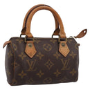 LOUIS VUITTON Monogram Mini Speedy Hand Bag M41534 LV Auth 196480-1