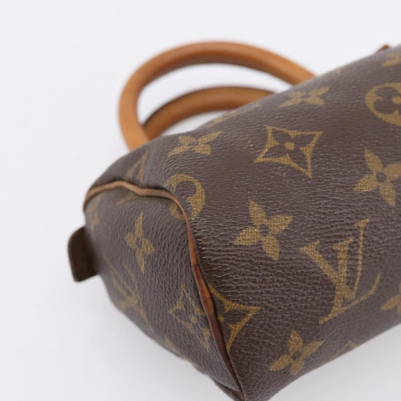 LOUIS VUITTON Monogram Mini Speedy Hand Bag M41534 LV Auth 196480