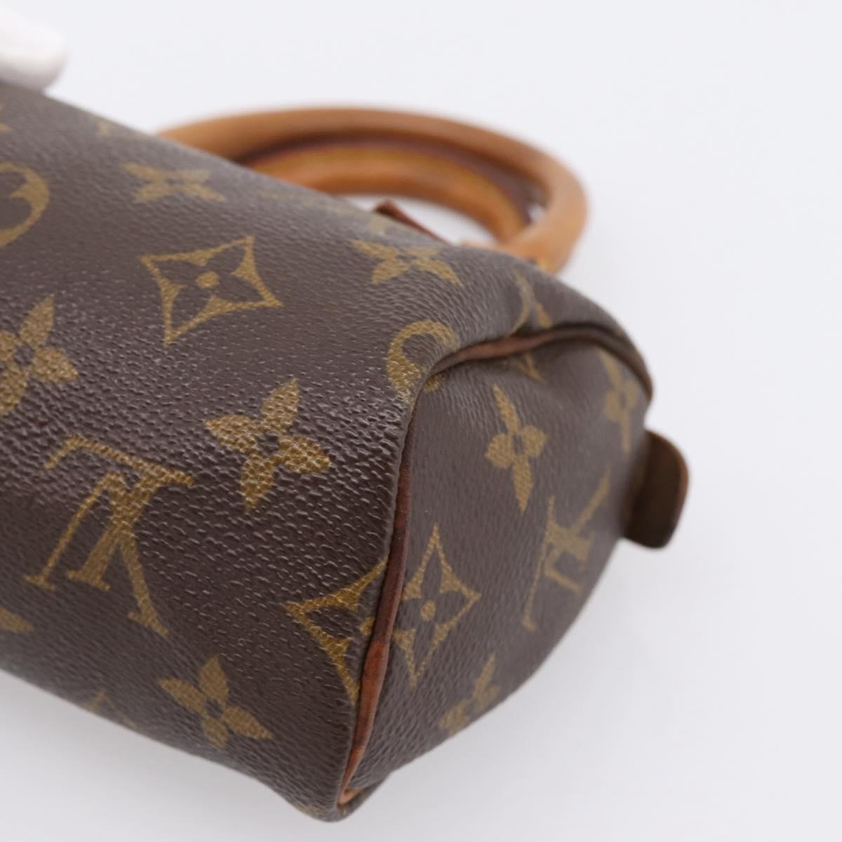 LOUIS VUITTON Monogram Mini Speedy Hand Bag M41534 LV Auth 196480