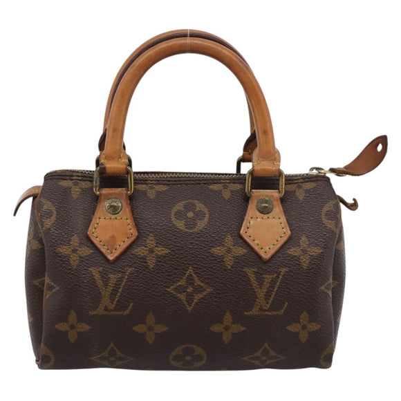 LOUIS VUITTON Monogram Mini Speedy Hand Bag M41534 LV Auth 196480