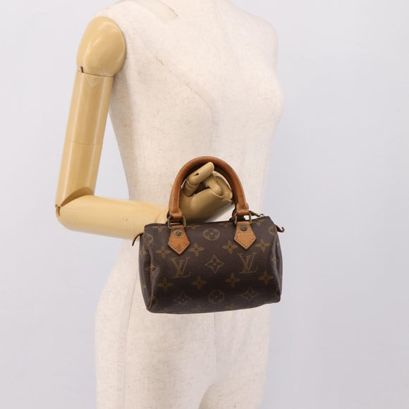 LOUIS VUITTON Monogram Mini Speedy Hand Bag M41534 LV Auth 196480
