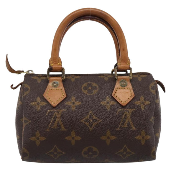 LOUIS VUITTON Monogram Mini Speedy Hand Bag M41534 LV Auth 196480