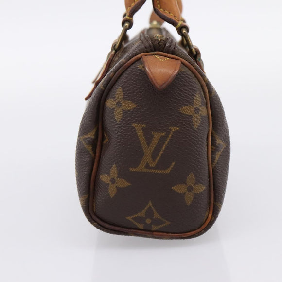 LOUIS VUITTON Monogram Mini Speedy Hand Bag M41534 LV Auth 196480