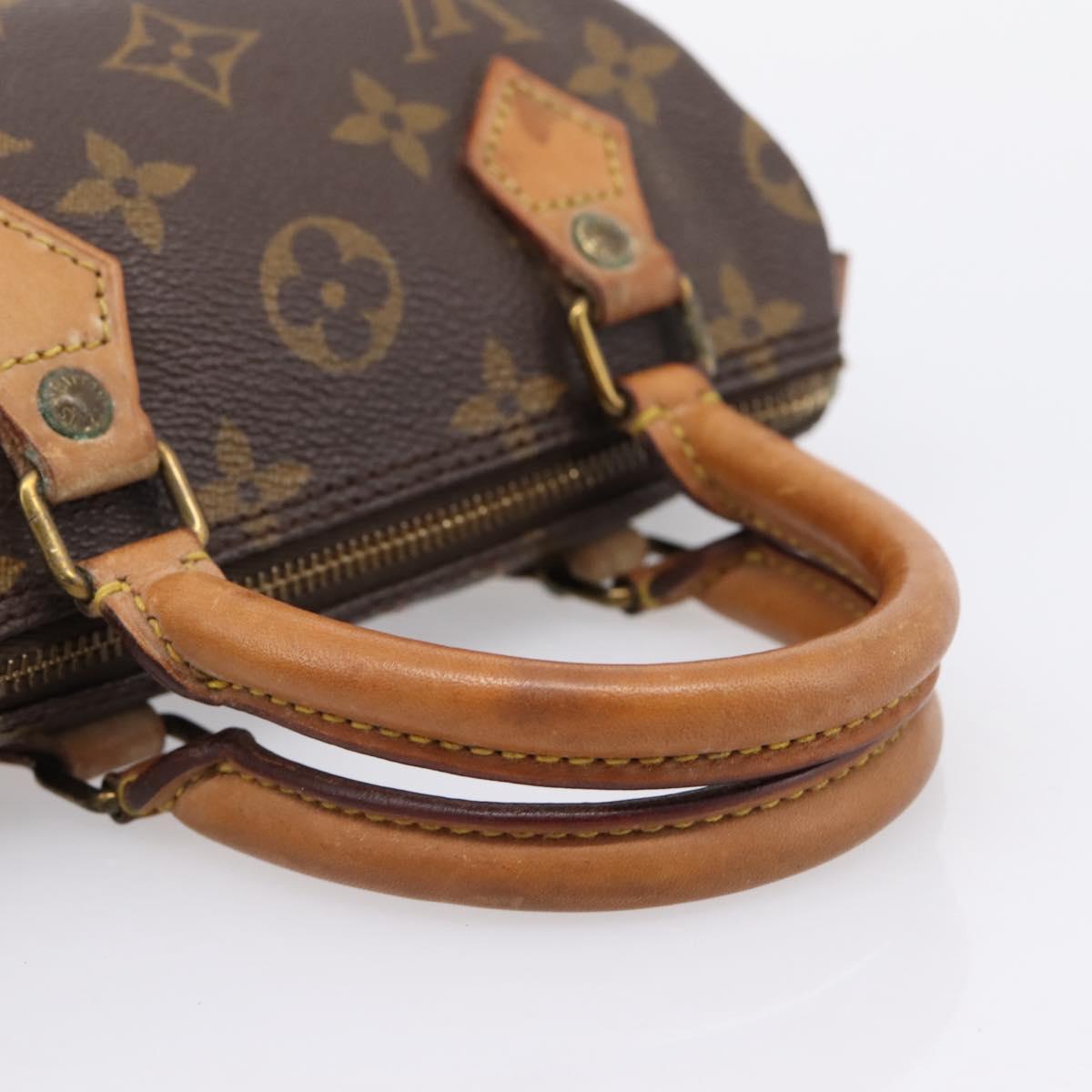 LOUIS VUITTON Monogram Mini Speedy Hand Bag M41534 LV Auth 196480