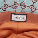 GUCCI GG Canvas Hat M Green Gold Auth 196482M-9