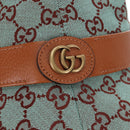 GUCCI GG Canvas Hat M Green Gold Auth 196482M-5