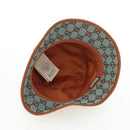 GUCCI GG Canvas Hat M Green Gold Auth 196482M-7