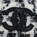 CHANEL COCO Mark Cap Tweed M White CC Auth 196483SAM-7