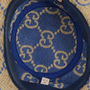 GUCCI GG Canvas Hat Raffia M Beige Auth 196484V-9