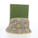 GUCCI GG Canvas Hat Raffia M Beige Auth 196484V-12