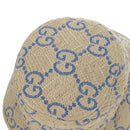 GUCCI GG Canvas Hat Raffia M Beige Auth 196484V-7