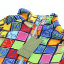GUCCI Half Zip Trainer Cotton Multicolor Auth 196485M-10
