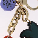 LOUIS VUITTON Porte Cles Eye All Key Holder metal Gold GA0131 LV Auth 196487V-15