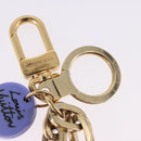 LOUIS VUITTON Porte Cles Eye All Key Holder metal Gold GA0131 LV Auth 196487V-10