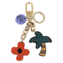 LOUIS VUITTON Porte Cles Eye All Key Holder metal Gold GA0131 LV Auth 196487V-7