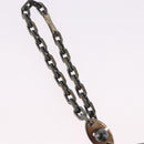 HERMES Rabbit Key Holder Leather Gray Purple Auth 196488-8