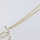 CHANEL COCO Mark Necklace Metal Clear Multicolor CC Auth 196490-10