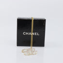 CHANEL COCO Mark Necklace Metal Clear Multicolor CC Auth 196490-14