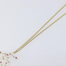 CHANEL COCO Mark Necklace Metal Clear Multicolor CC Auth 196490-4