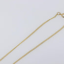 CHANEL COCO Mark Necklace Metal Clear Multicolor CC Auth 196490-6
