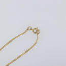 CHANEL COCO Mark Necklace Metal Clear Multicolor CC Auth 196490-7