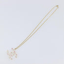 CHANEL COCO Mark Necklace Metal Clear Multicolor CC Auth 196490-8