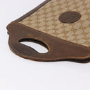 GUCCI GG Canvas Hand Bag Beige Auth 196557-6