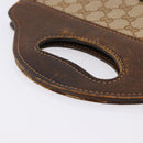 GUCCI GG Canvas Hand Bag Beige Auth 196557-7