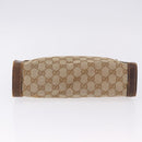GUCCI GG Canvas Hand Bag Beige Auth 196557-5