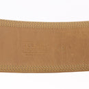 LOEWE Belt Leather 32.3"" Beige Gold Auth 196560-10