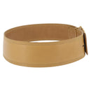 LOEWE Belt Leather 32.3"" Beige Gold Auth 196560-4