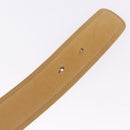LOEWE Belt Leather 32.3"" Beige Gold Auth 196560-7